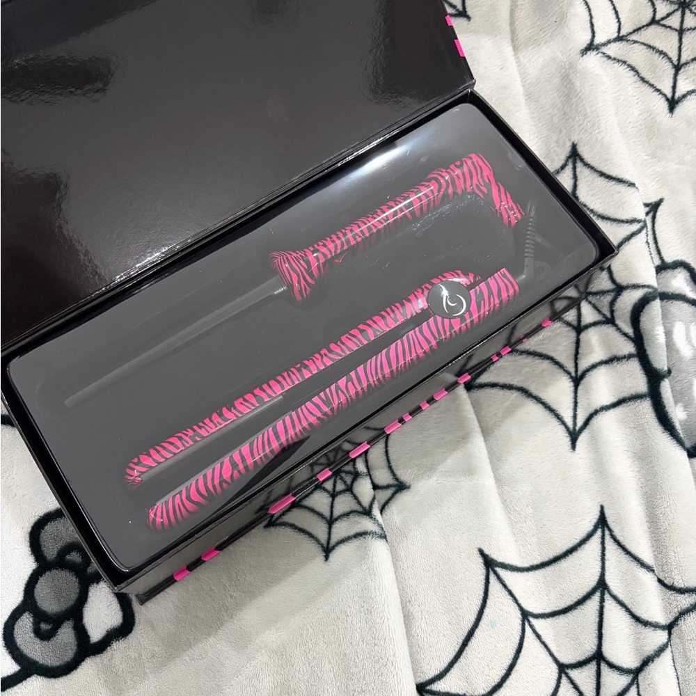 Pink Zebra Print Hair Straightener